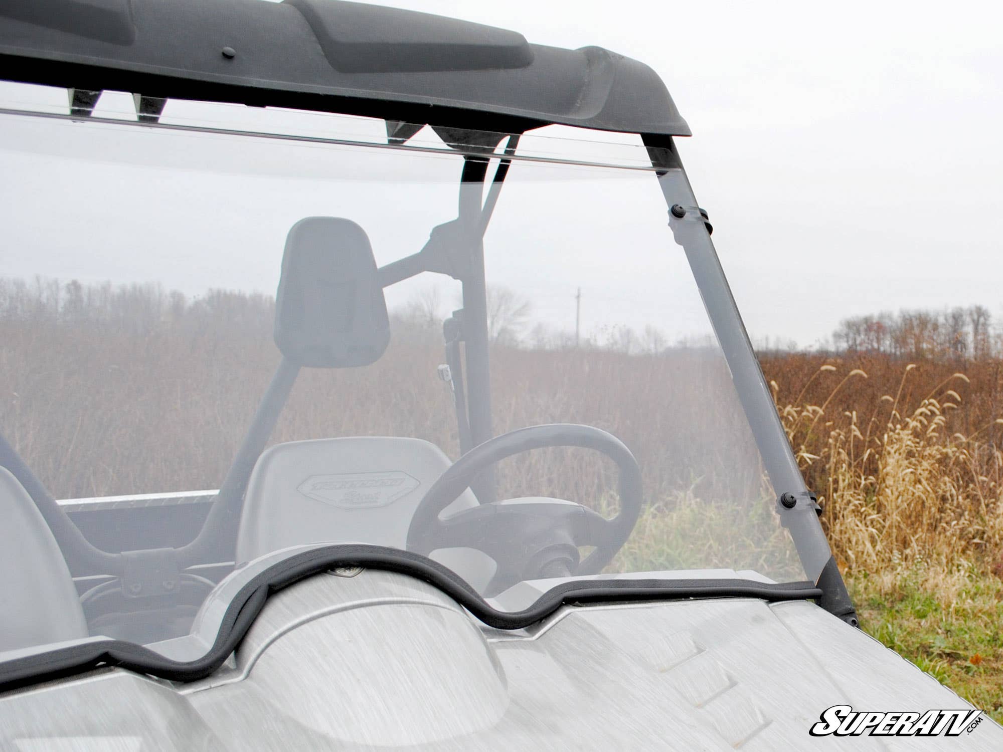 Yamaha Rhino Scratch Resistant Full Windshield - Image 4