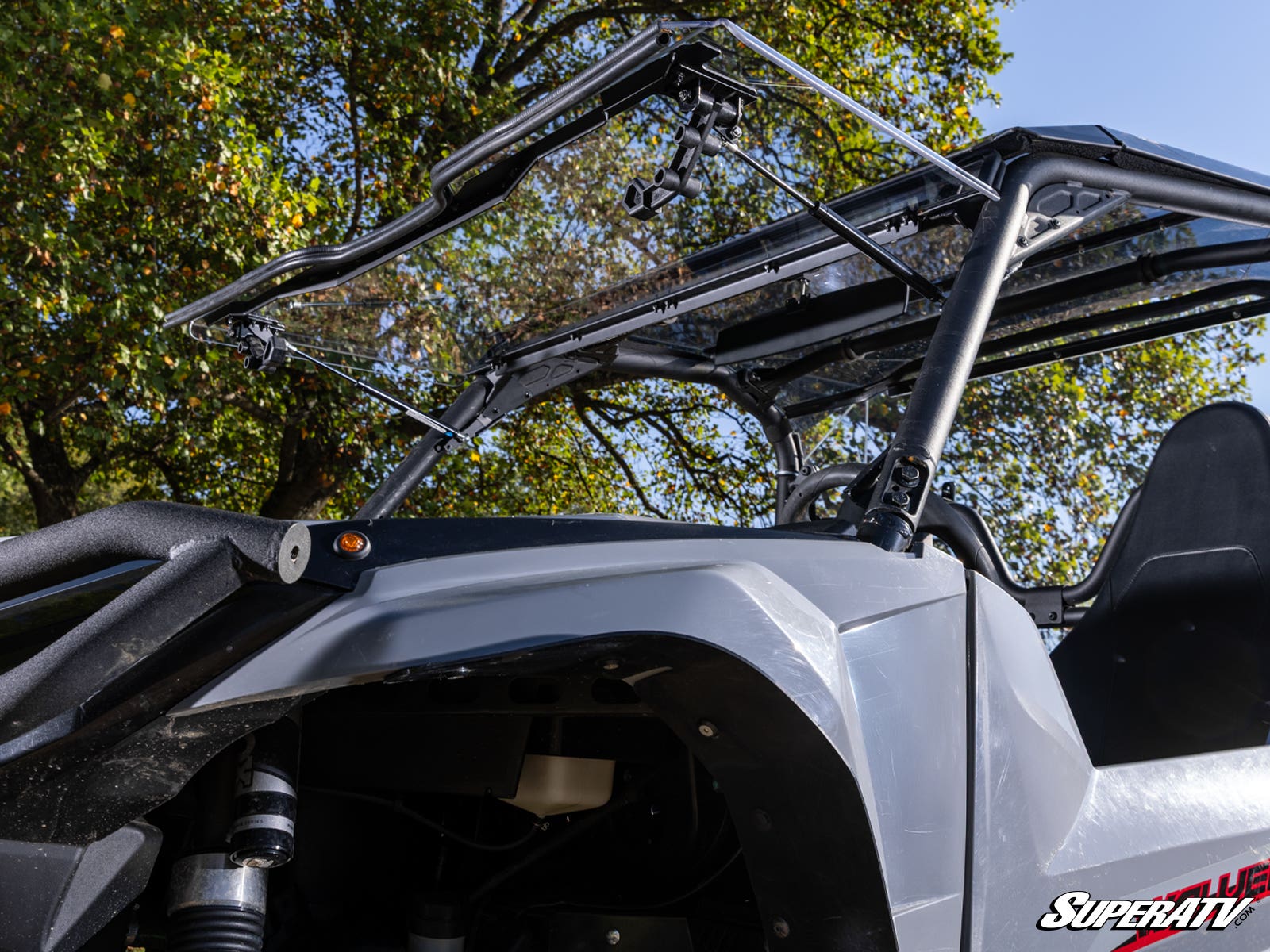 Yamaha Wolverine X2 1000 Scratch-Resistant Flip Windshield - Image 3