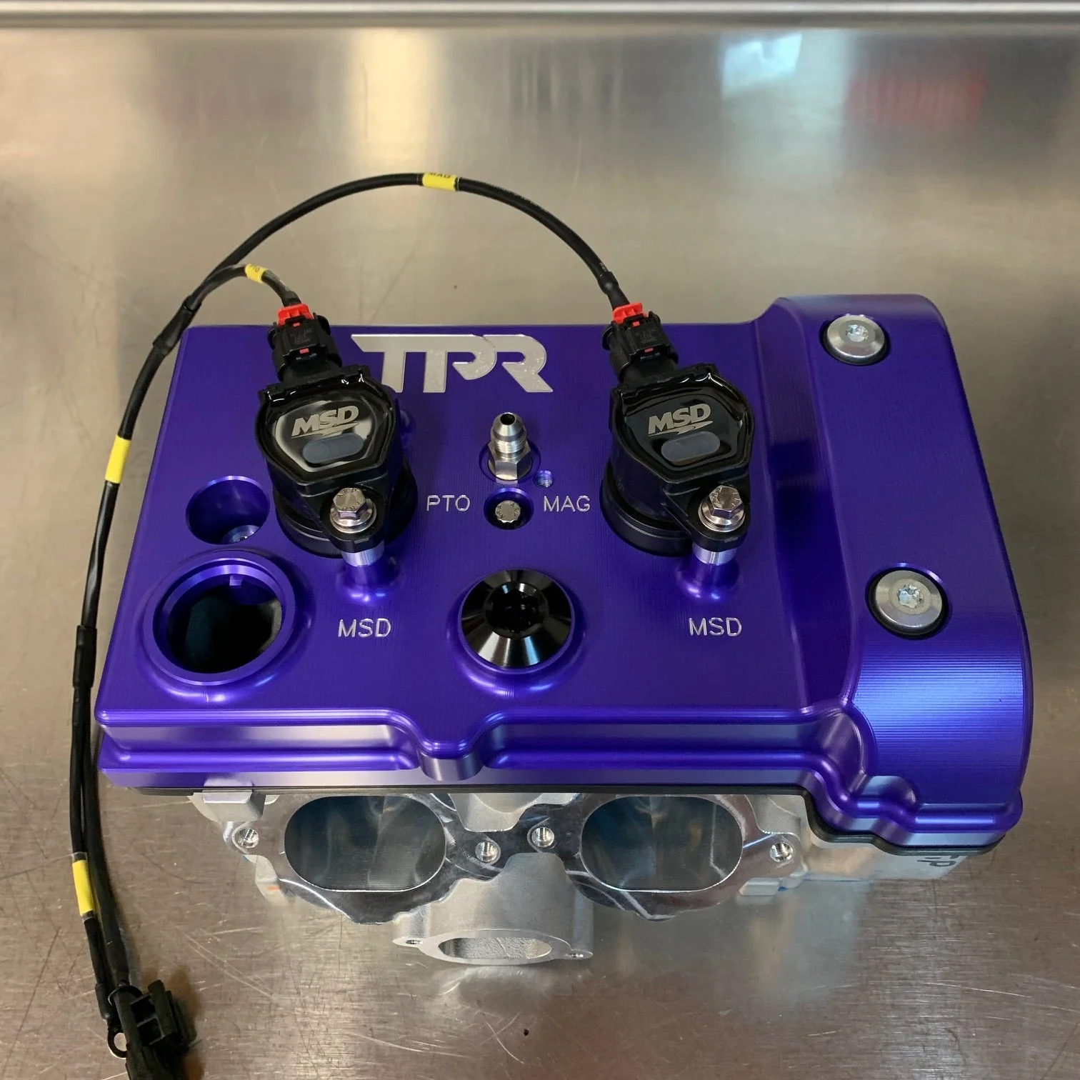 TPR010 - PURPLE Billet Valve Cover - RZR - Image 4