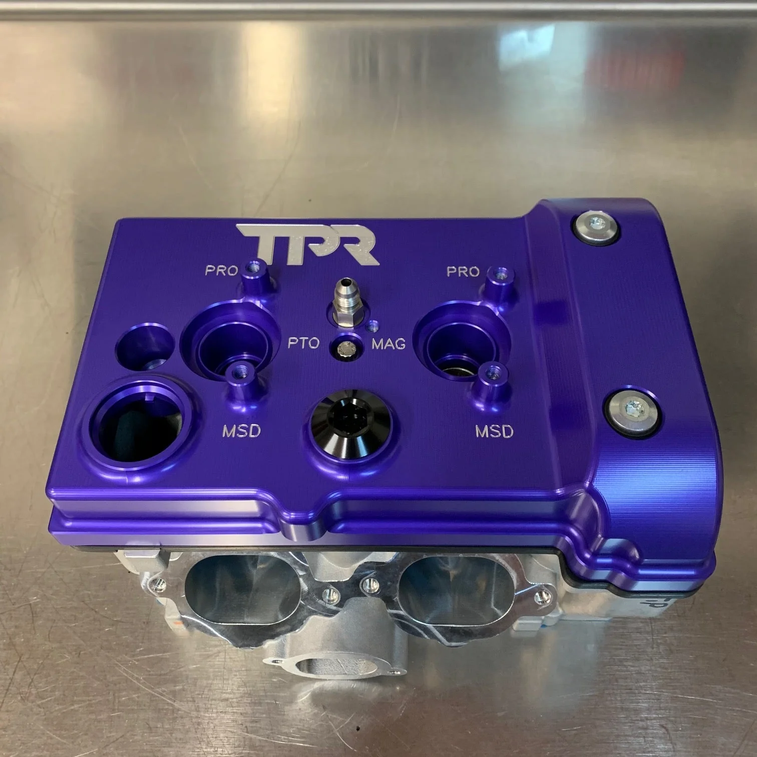 TPR010 - PURPLE Billet Valve Cover - RZR - Image 7