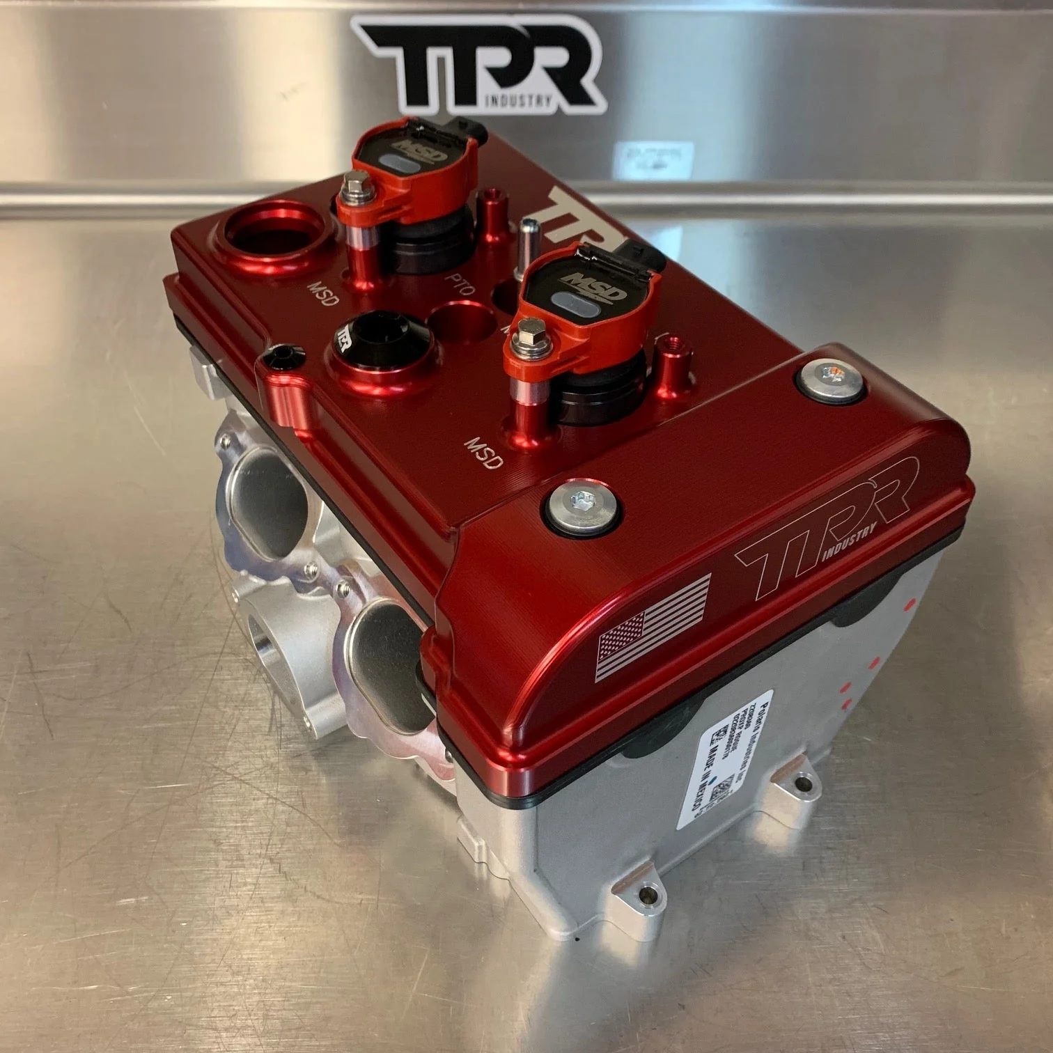 TPR016 - RED Billet Valve Cover for Polaris RZR Turbo R / Pro XP - Image 3