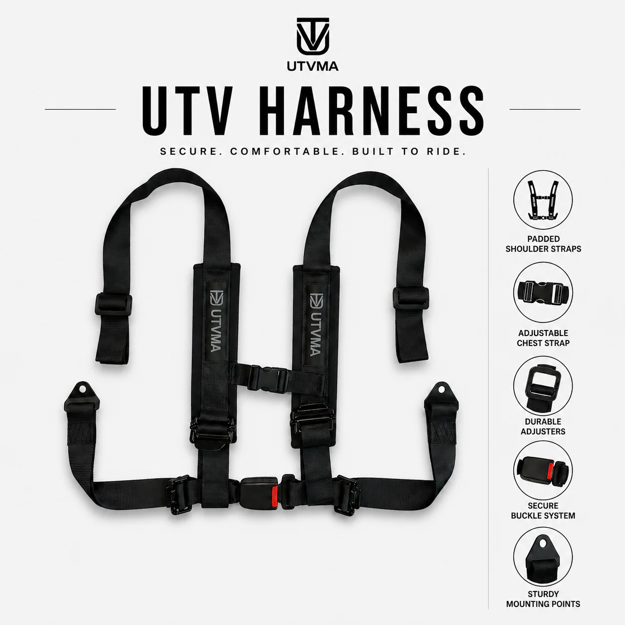 Two Harness Pack Auto Buckle with Harness Collars - Image 4