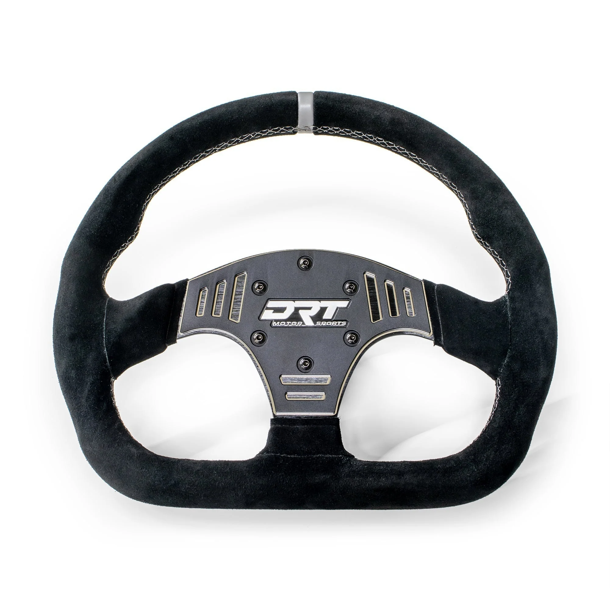 DRT Motorsports UTV D-Shape Suede Steering Wheel