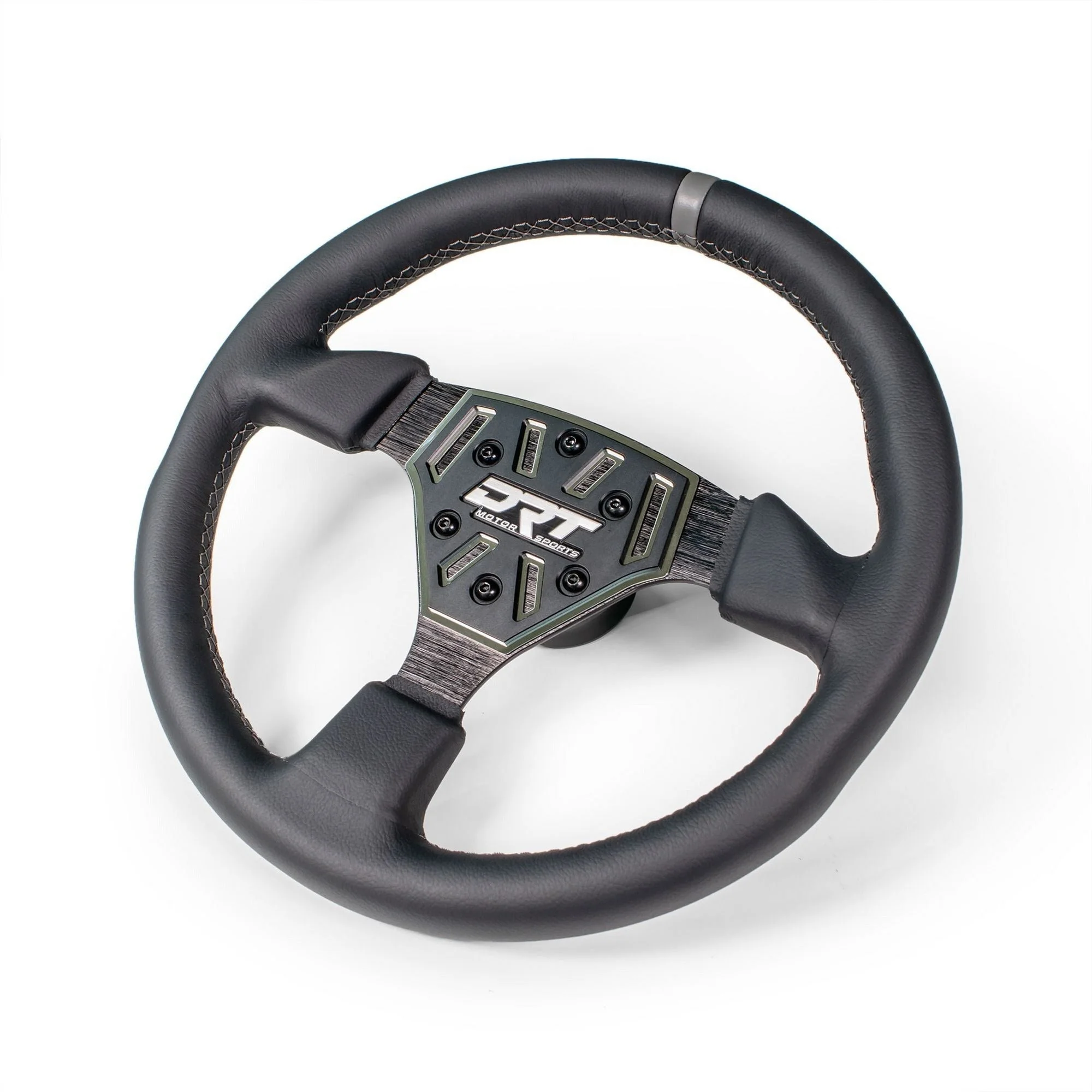 DRT Motorsports UTV Round Leather Steering Wheel - Image 2