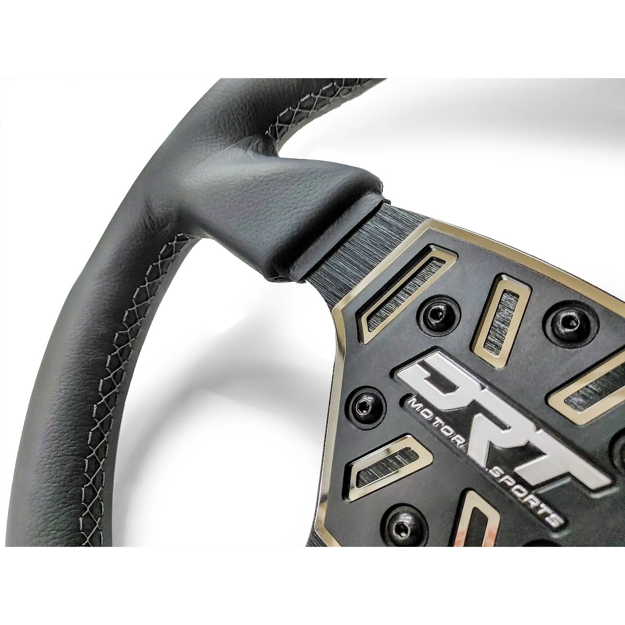 DRT Motorsports UTV Round Leather Steering Wheel - Image 6