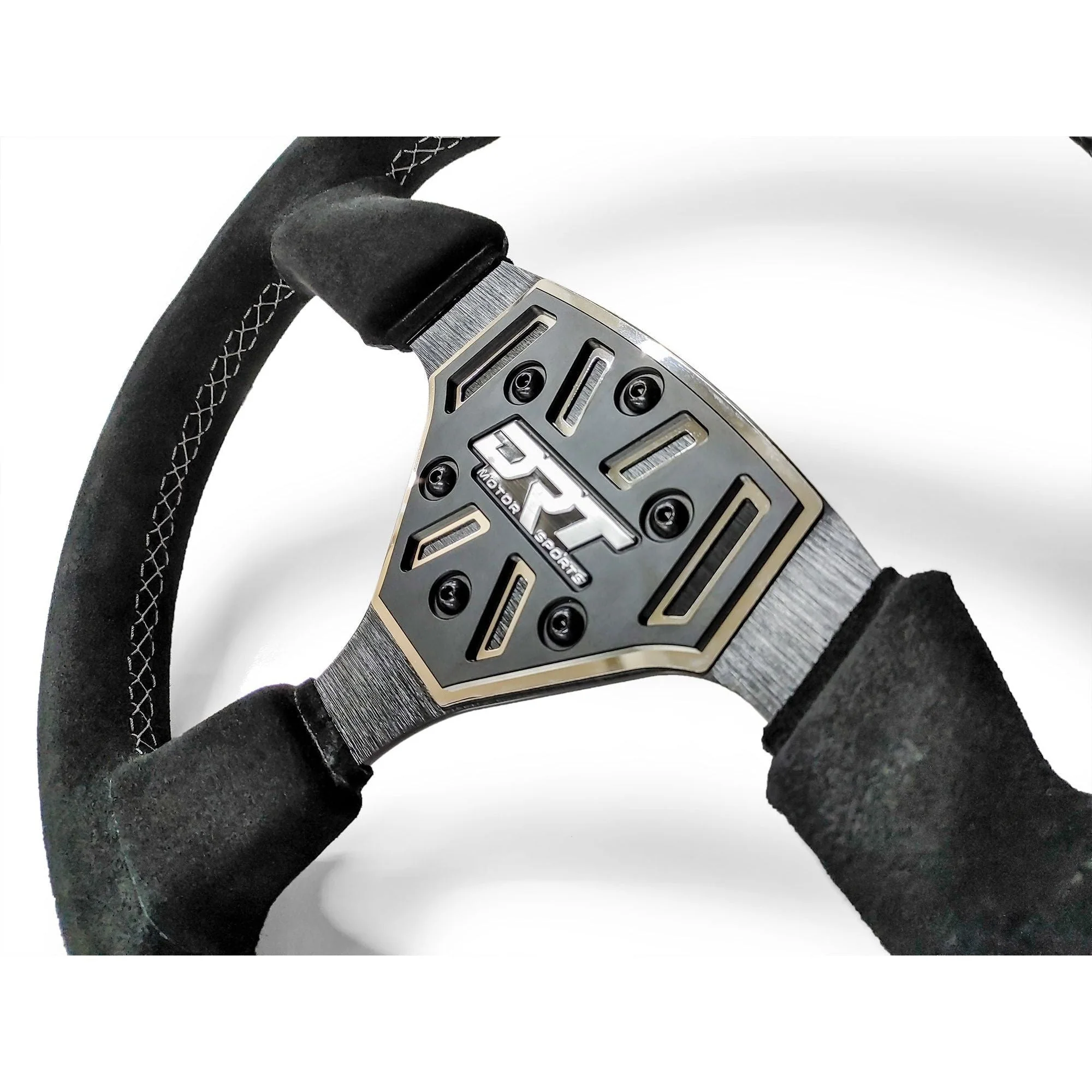 DRT Motorsports UTV Round Suede Steering Wheel - Image 3