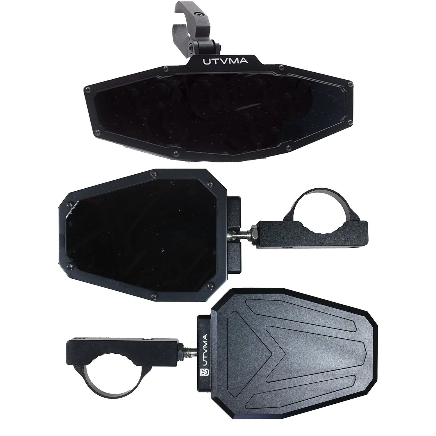 UTVMA Rearview and Sideview Mirror Kit - Enhanced Visibility + Rugged Durability