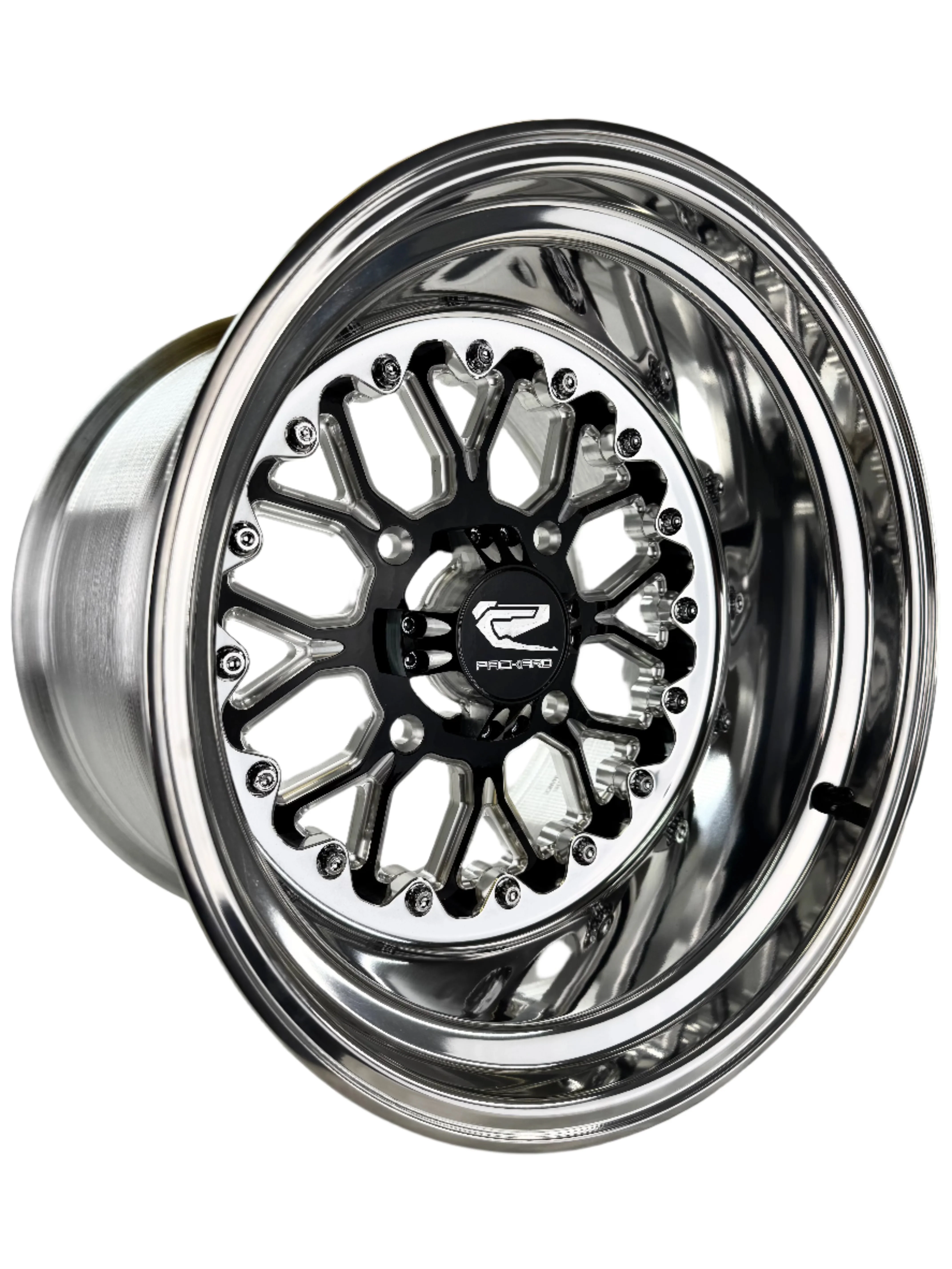 Wishbone - FF Forged Polished - Gloss Black 4x110 UTV Wheel