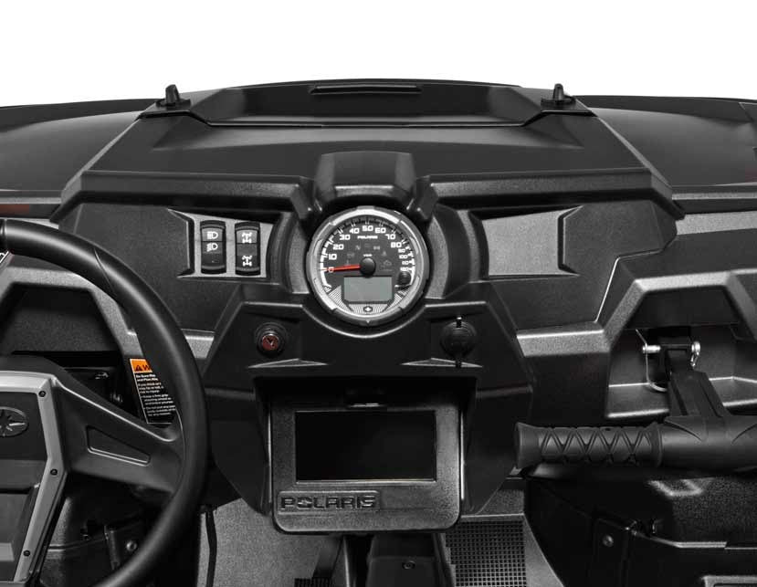 XP1000 3-Piece Billet Aluminum Dash Panel with Switches - Silver - Image 3