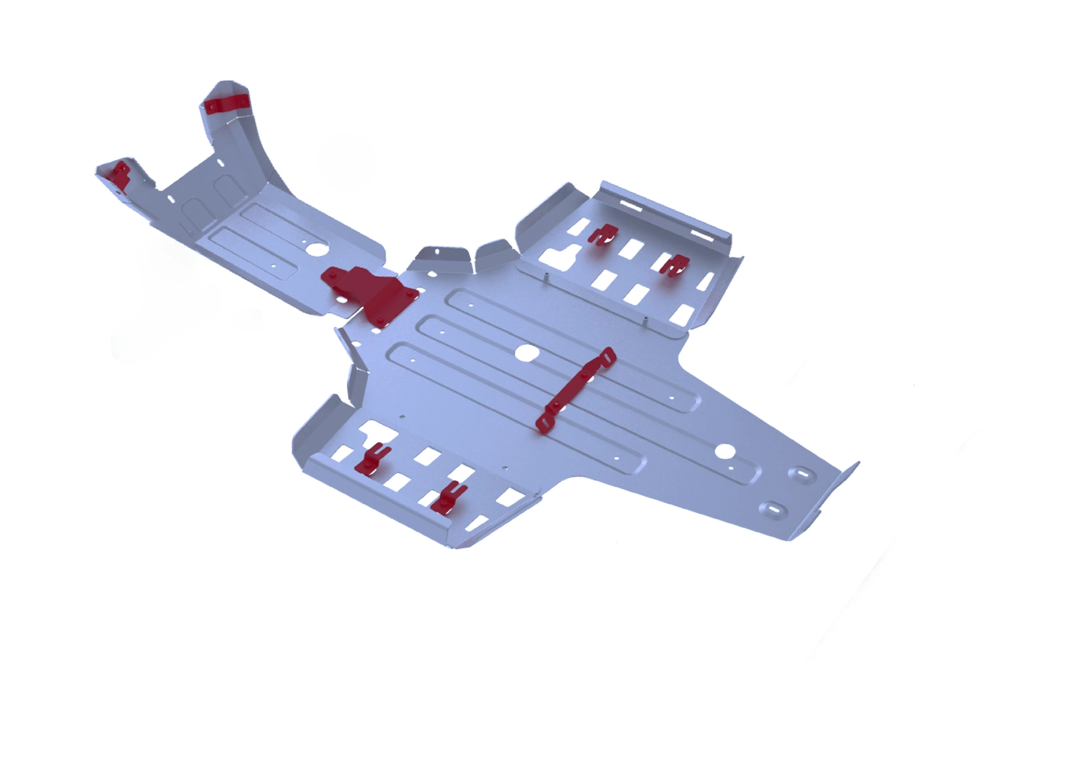 Yamaha Kodiak 700 Alloy Central Skid Plate - Maximum Protection + Rust Resistance (2024) - Image 3