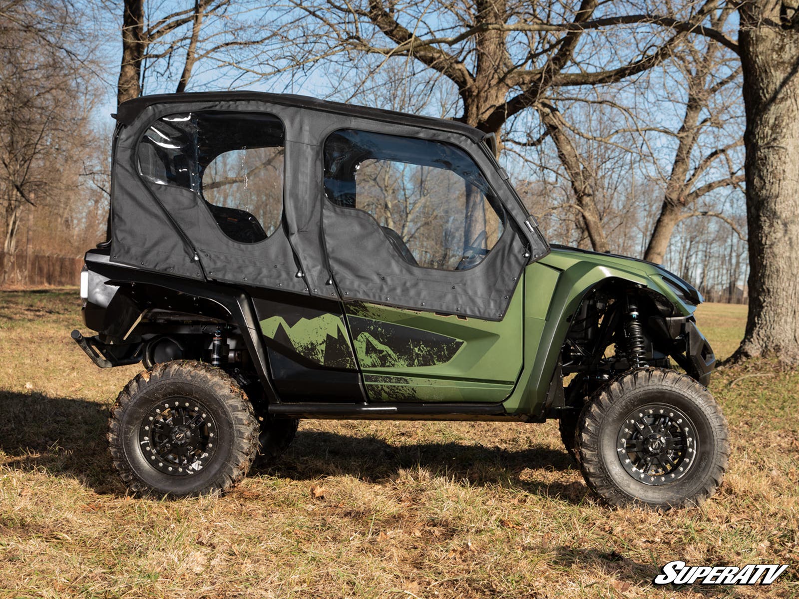 SuperATV Yamaha Wolverine RMAX 1000 Primal Soft Cab Enclosure Upper Doors - Image 6