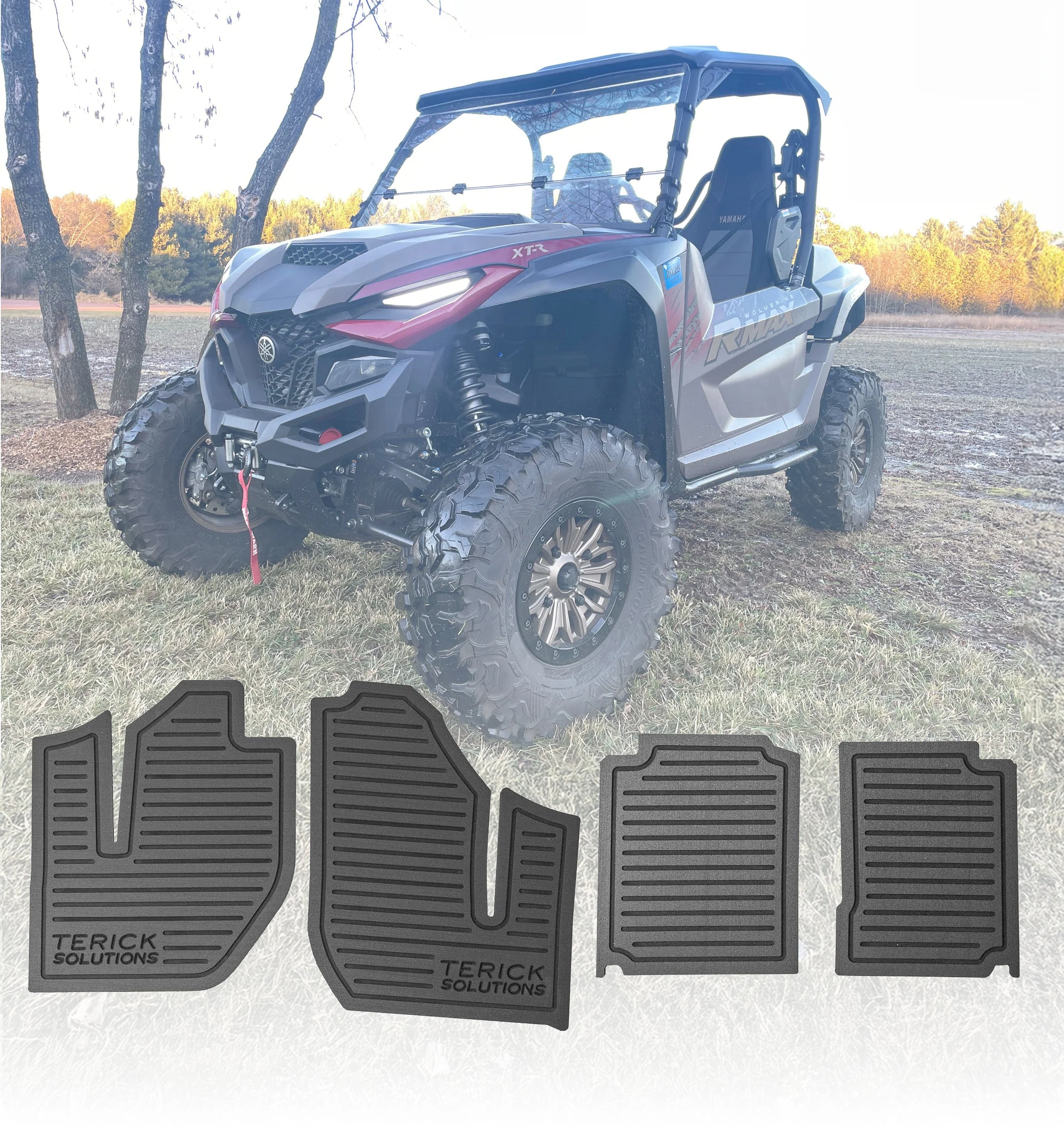 Yamaha Wolverine RMAX 2 1000 & Wolverine X2 Floor Mats - Insulation + Grip (2021-2024)