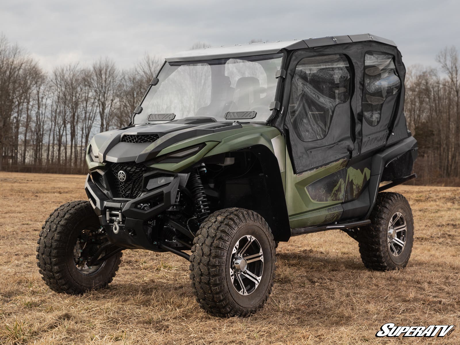 SuperATV Yamaha Wolverine RMAX Vented Full Windshield - Image 2