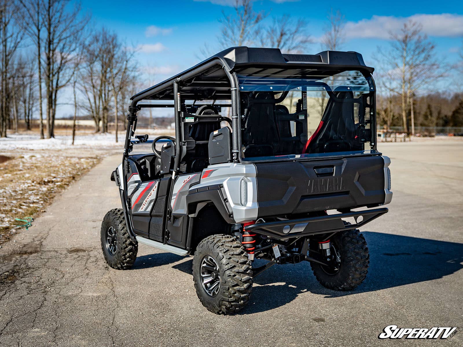 SuperATV Yamaha Wolverine RMAX4 Rear Windshield - Image 3