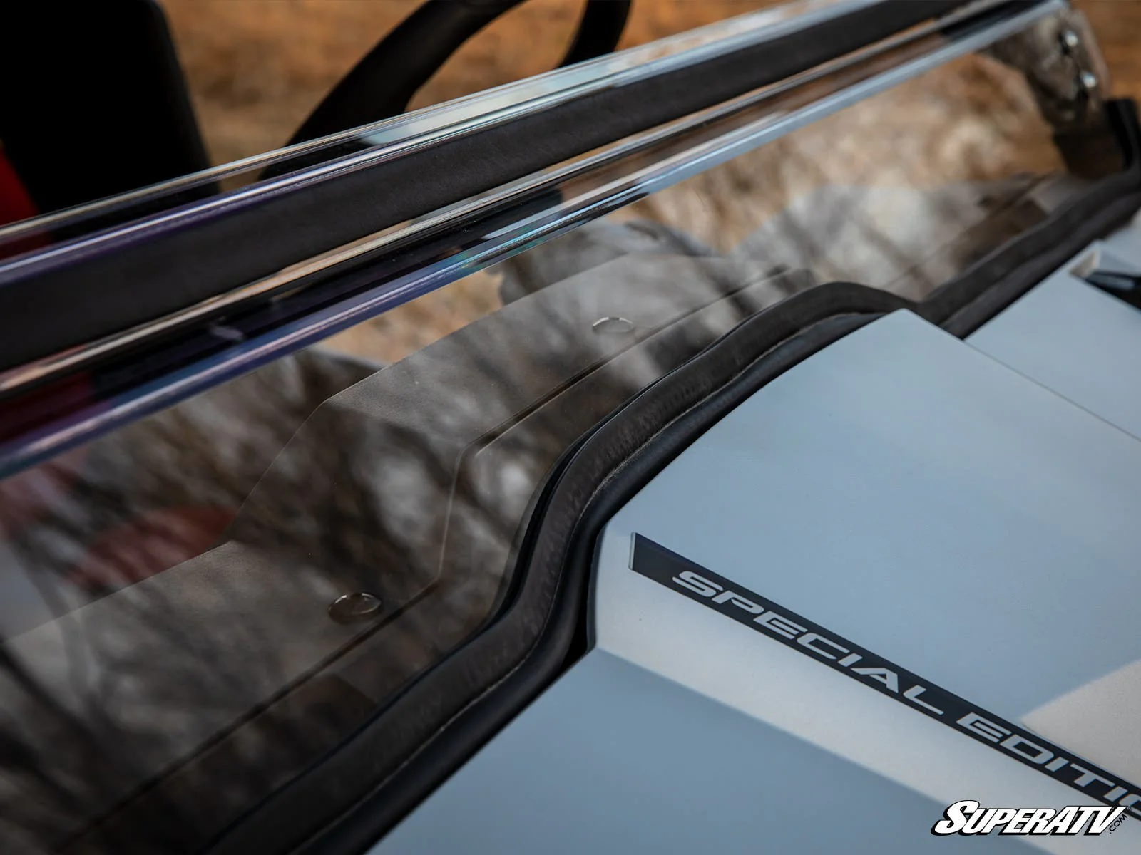 SuperATV Yamaha Wolverine X2 850 Scratch-Resistant Flip Windshield - Image 6