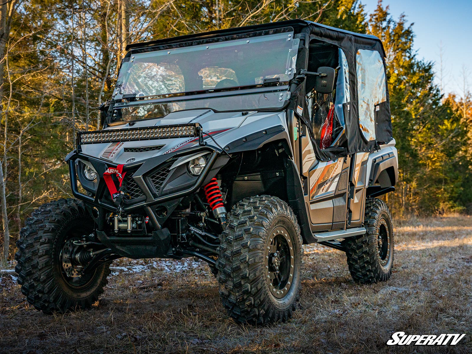 SuperATV Yamaha Wolverine X4 850 High Clearance 1.5" Forward Offset A-Arms - Image 7